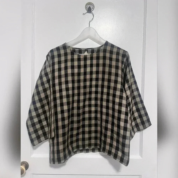 UMBER & OCHRE GWEN TOP - WOOL PLAID NEW - Picture 2 of 9